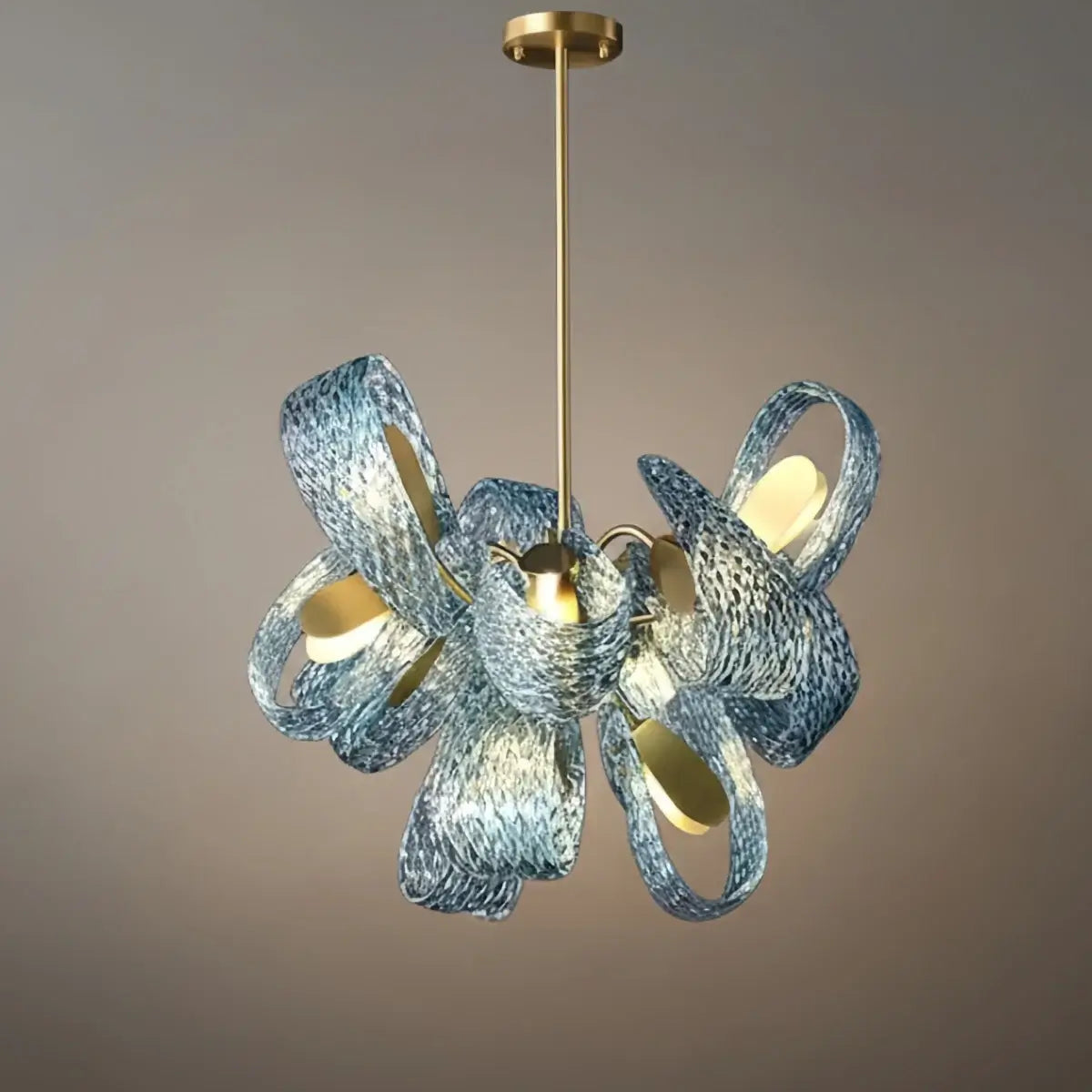 Art Deco Peacock Chandelier